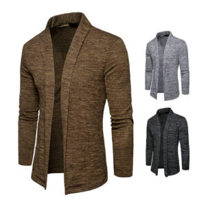 Men's Cardigan Thin Sweater Fashion Top Long Sleeves Coat DL11002