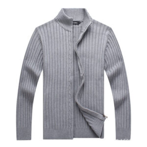 Men's Cardigan Rib Knitted Sweater Autumn Winter Warm Coat DL11008