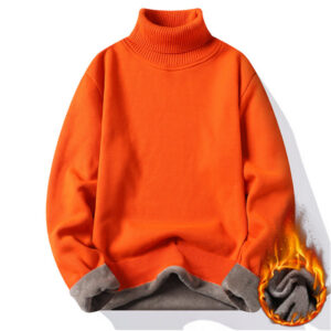 Alternative view of Winter Men's Turtleneck Sweater Warm Knit Pullovers DL12004