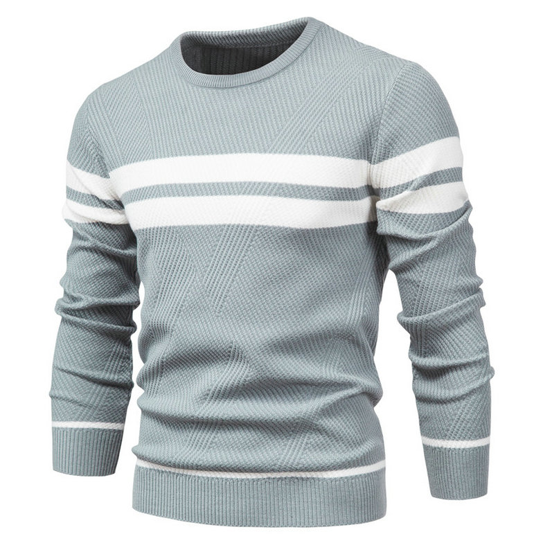 Men's Pullover O-neck Long Sleeve Warm Slim Sweater DL12008