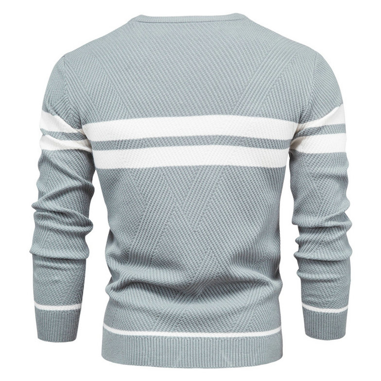 Men's Pullover O-neck Long Sleeve Warm Slim Sweater DL12008 - Image 2