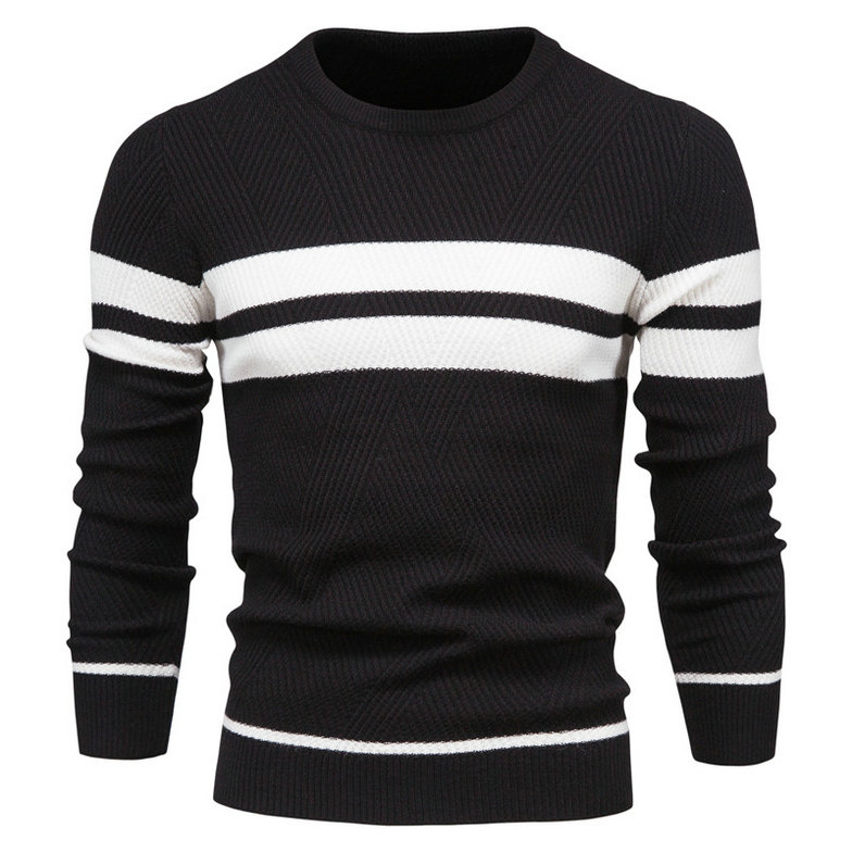 Men's Pullover O-neck Long Sleeve Warm Slim Sweater DL12008 - Image 3