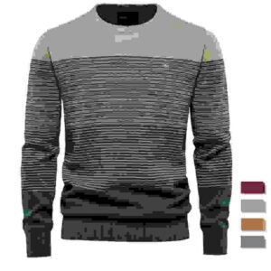 Cotton Sweater Men's Fashion Casual Spliced Pullover DL12009