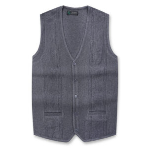 Alternative view of Men's Casual Wool Knit Sleeveless Vest Warm Elastic V-neck DL13003