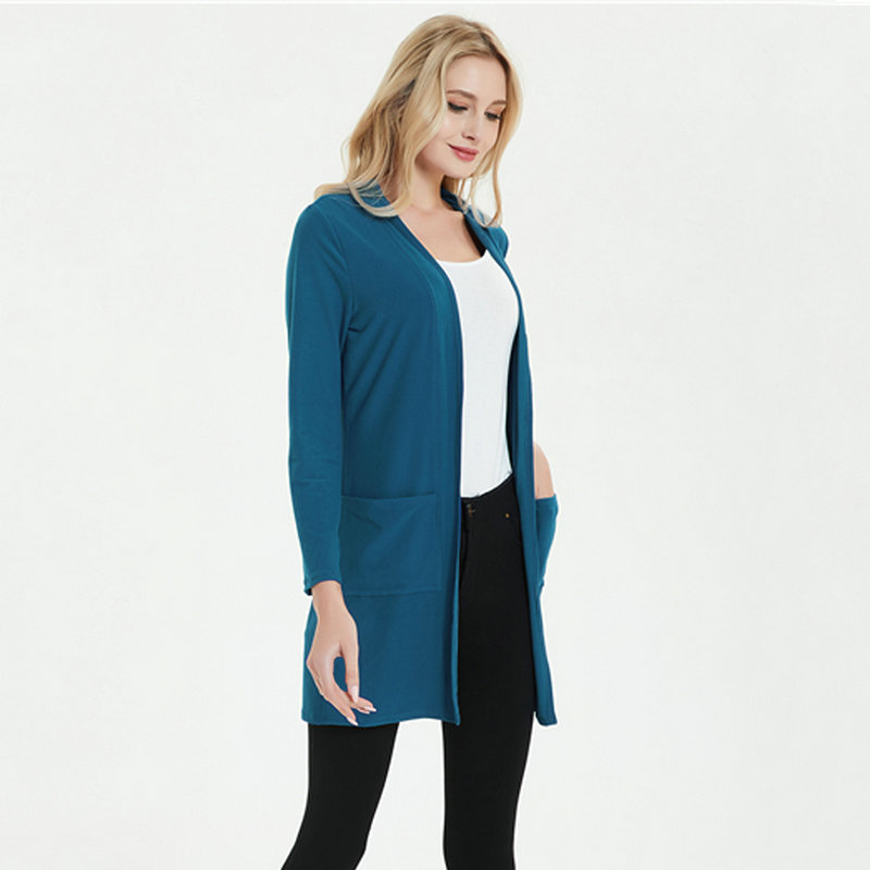 Women Long Sleeve Cardigan Knit Sweater with Pocket DL21004 - Image 10
