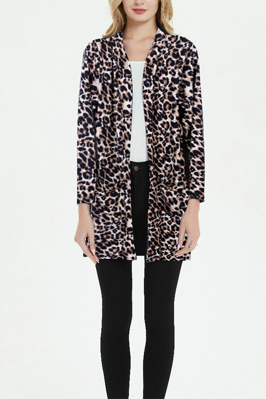 Women Long Sleeve Cardigan Knit Sweater with Pocket DL21004 - Image 5