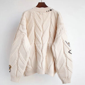 Alternative view of Women's Loose Cardigan Sweater Embroidery Coat DL21015
