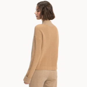 Alternative view of Fashion Women's Solid Color Nice Knitted Cotton Sweater Pullover DL23002