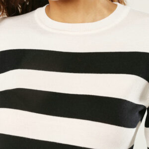 Alternative view of Fashion Women's Nice Knitted Stripe Casual Oversized Sweater Pullover DL23005