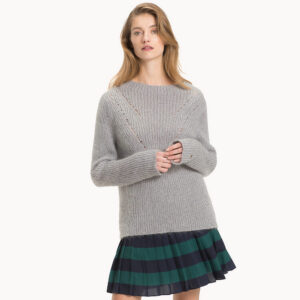 Women's Thin Long Sleeves Crewneck Sweater Autumn Pullover DL23007