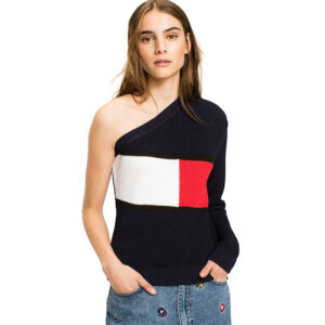 Women's Sexy Fashion Off Shoulder Sweater Casual Loose Fit Tops Pullover DL23010