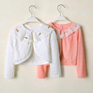Alternative view of Summer Thin Girls Coat Long Sleeve Kids Cardigan Flower Outwear Jacket DL41005