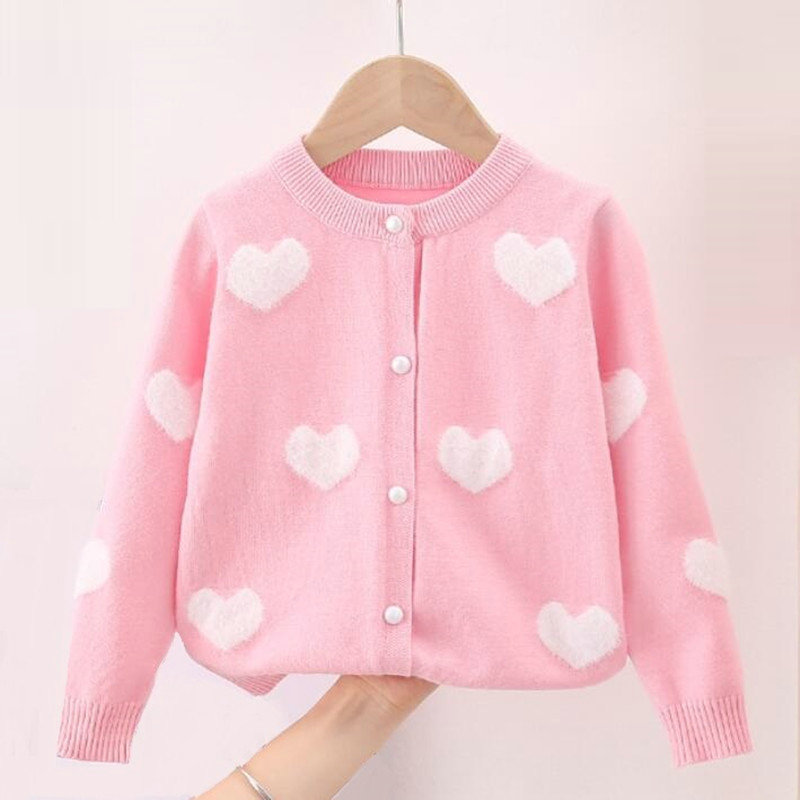 Spring Baby Toddler Clothes Girls Sweater Knitted Cardigan Long Sleeve DL41007